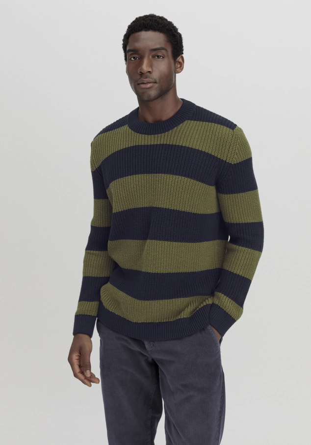 hessnatur, Regular sweater made of organic cotton and organic merino wool