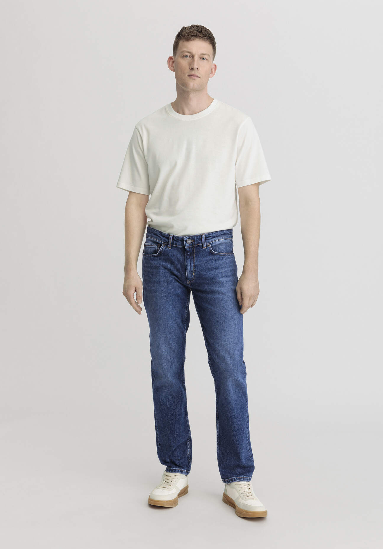 hessnatur Herren Jeans BEN Regular Straight aus Bio-Denim - blau Größe 33/32