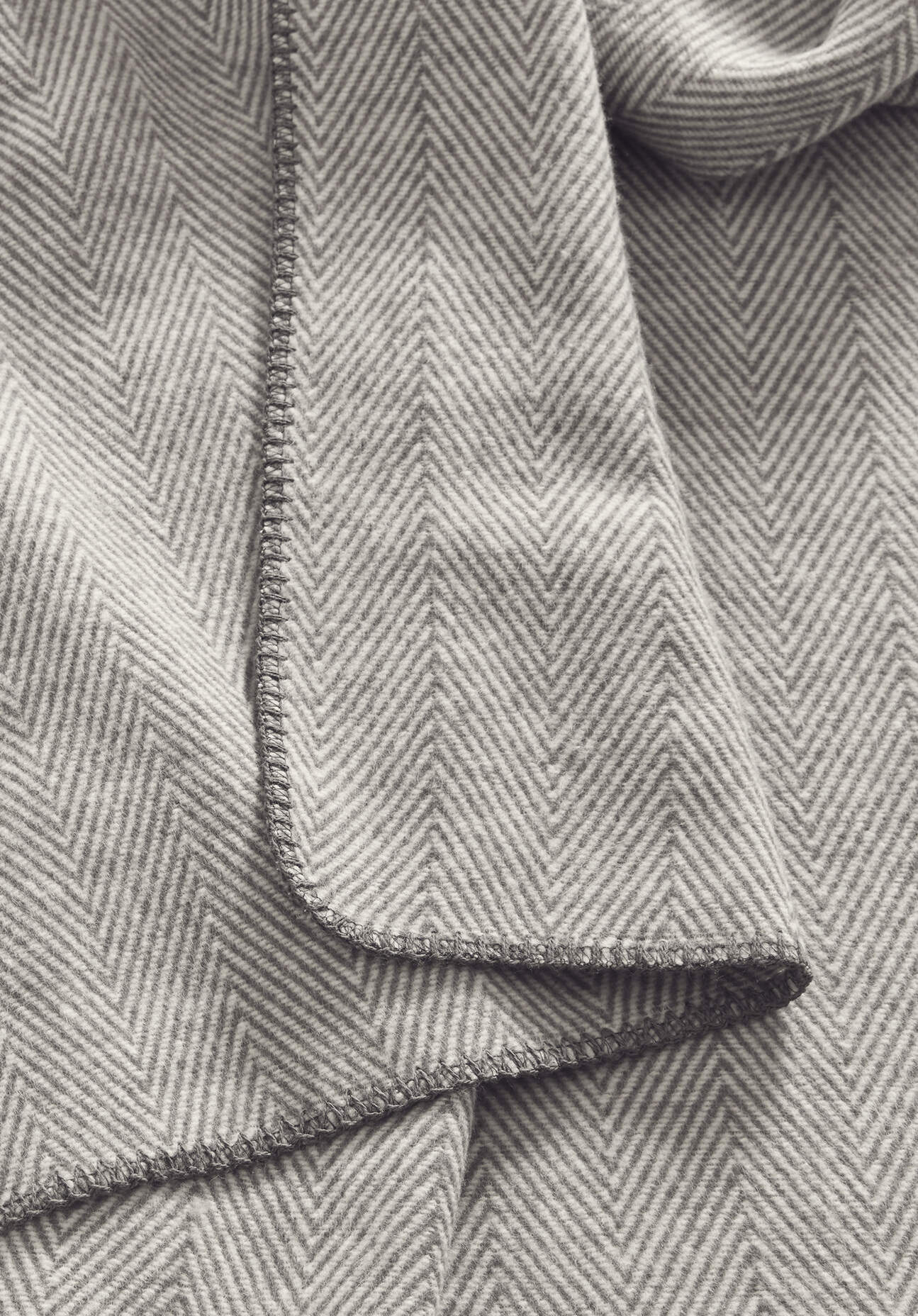 Thumbnail - hessnatur Decke MERLE aus Bio-Baumwolle - grau - Größe 140x180 cm