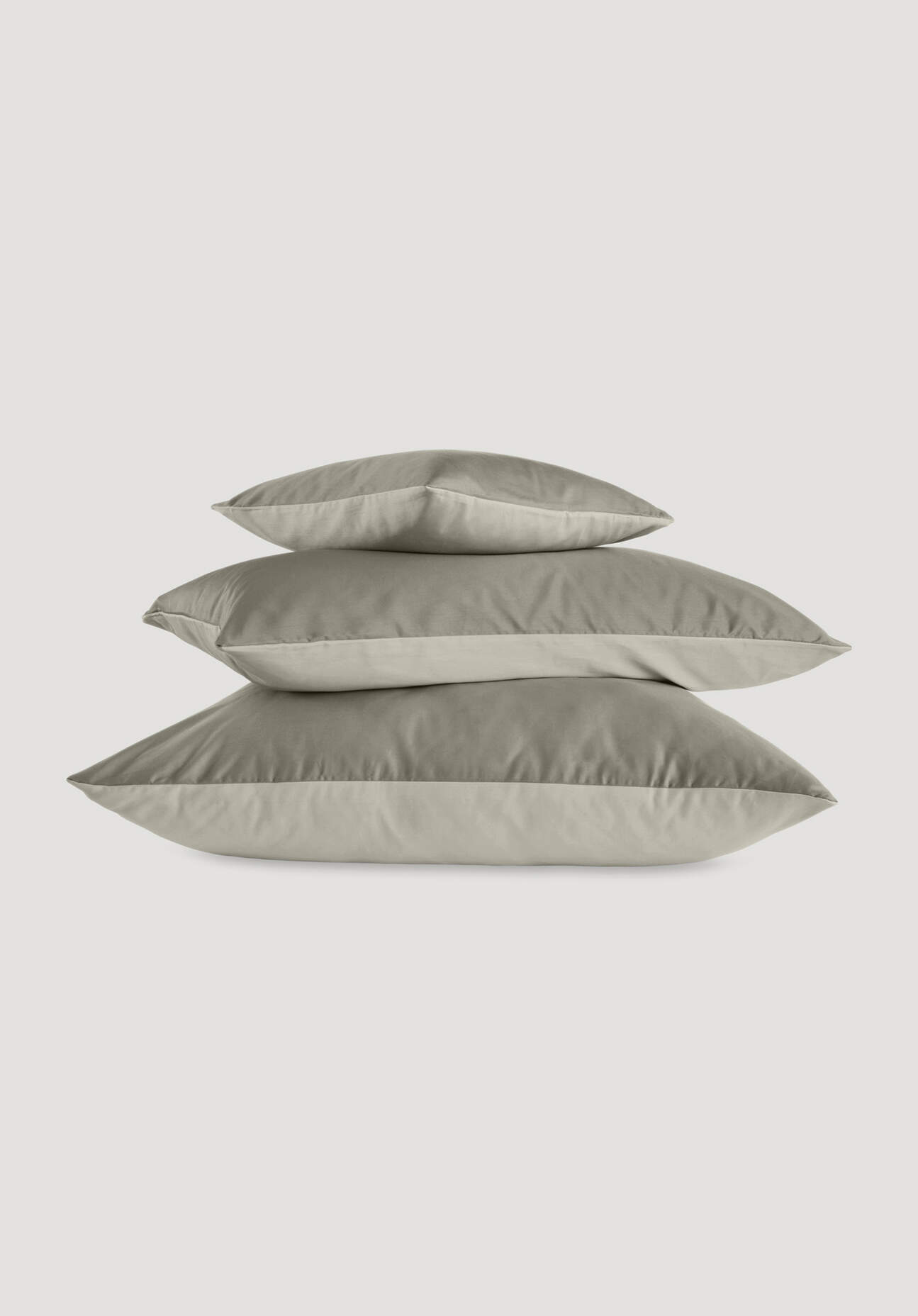 hessnatur Satin Wende-Kissenbezug aus Bio-Baumwolle - grün - Größe 40x40 cm günstig online kaufen