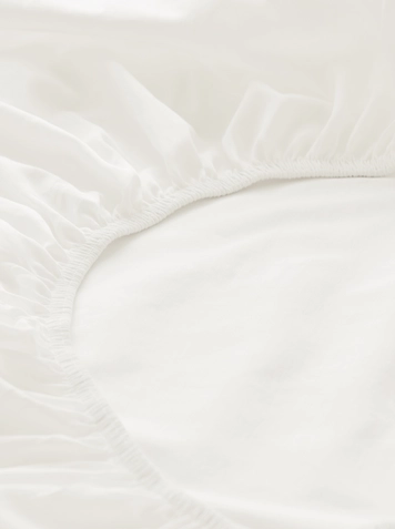 Satin fitted sheet made from pure organic cotton - 0