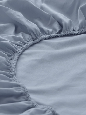 Satin fitted sheet made from pure organic cotton - 0