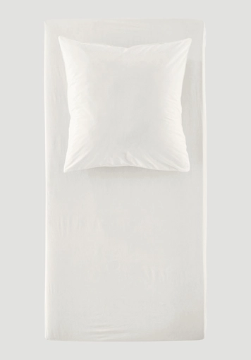 Percale fitted sheet made from pure organic cotton
