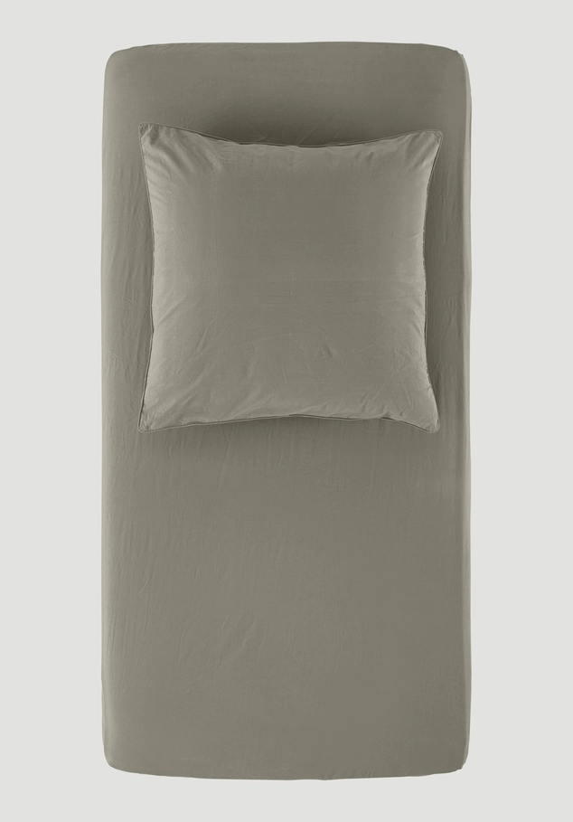 Percale fitted sheet made from pure organic cotton