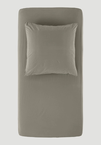 Percale fitted sheet made from pure organic cotton