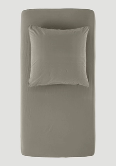 Percale fitted sheet made from pure organic cotton