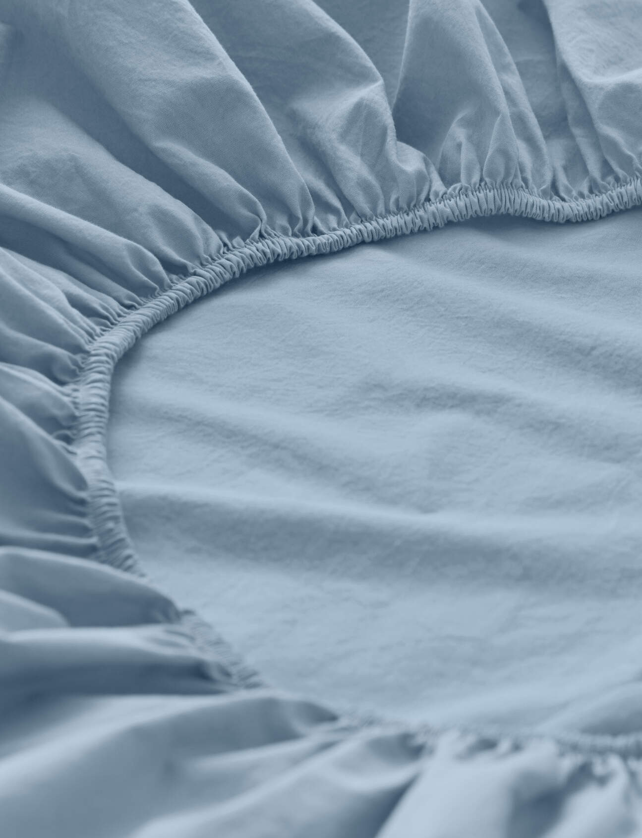 hessnatur Perkal Spannbettlaken aus Bio-Baumwolle - blau - Größe 140-160x20 günstig online kaufen