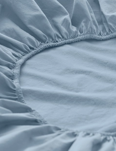 Percale fitted sheet made from pure organic cotton