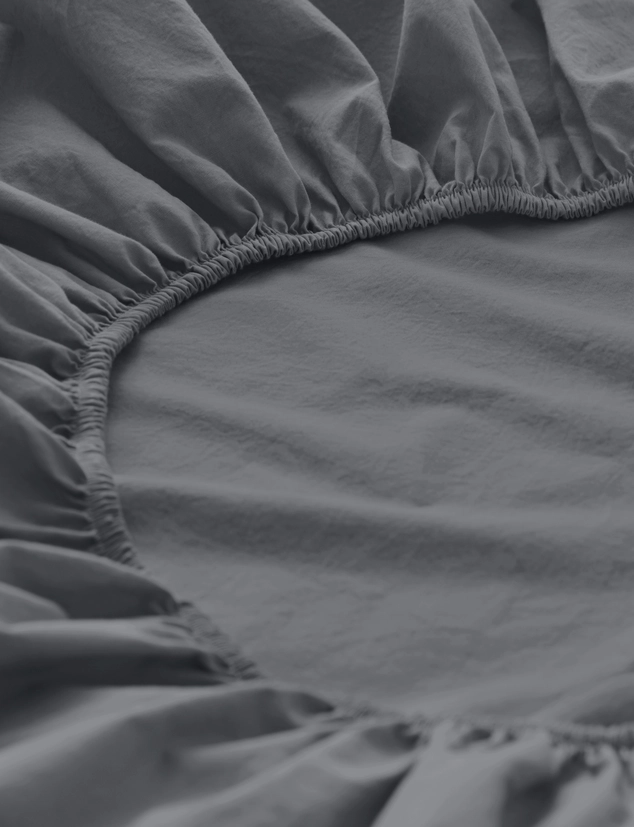 Percale fitted sheet made from pure organic cotton