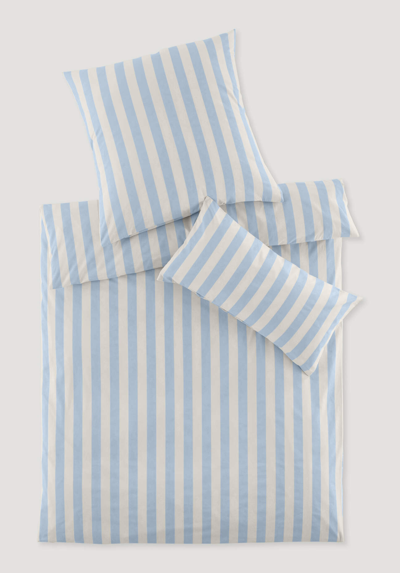 hessnatur Renforcé Bettwäsche-Set CANNES aus Bio-Baumwolle - blau - Größe 1 günstig online kaufen
