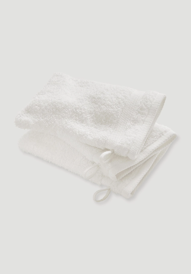 Wash mitt in a pack of 3 made from pure organic cotton