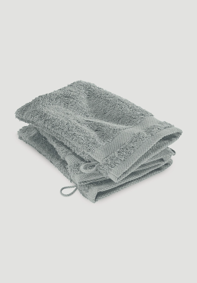 Wash mitt in a pack of 3 made from pure organic cotton