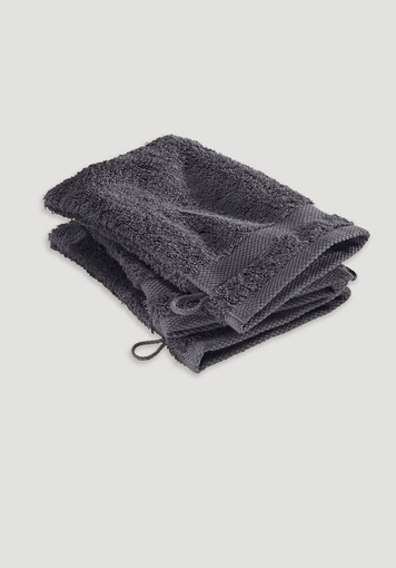 Wash mitt in a pack of 3 made from pure organic cotton