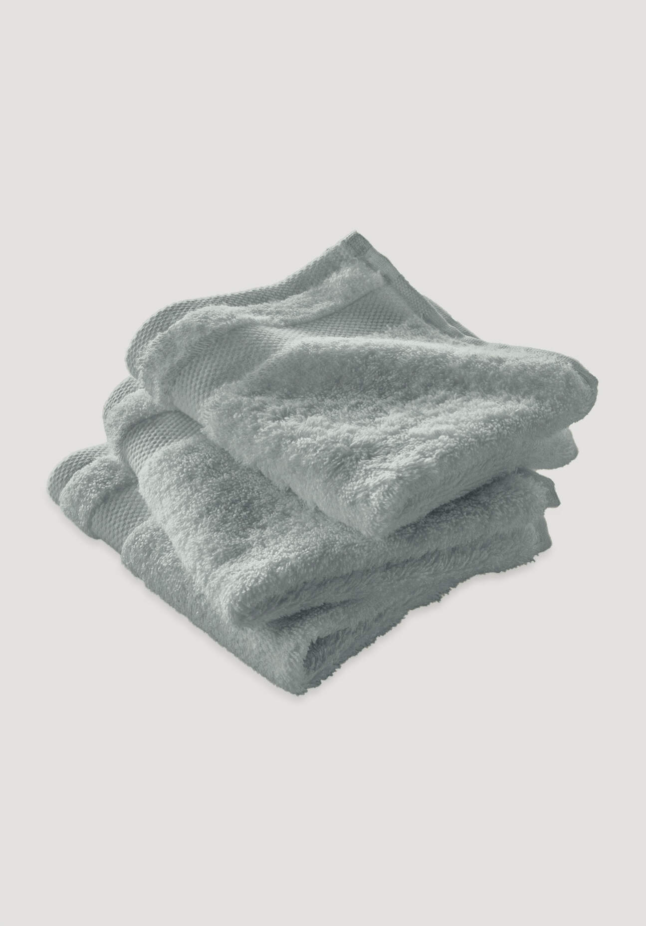 hessnatur Frottier Waschtuch aus Bio-Baumwolle - grün Grösse30x30 cm