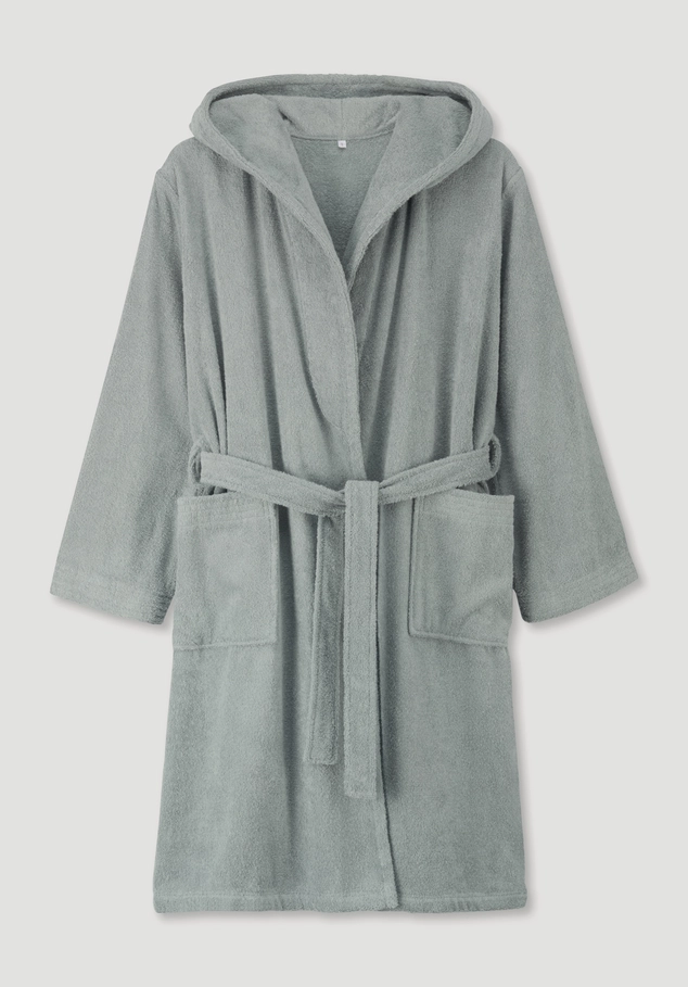 Short bathrobe Relaxed made of pure organic cotton