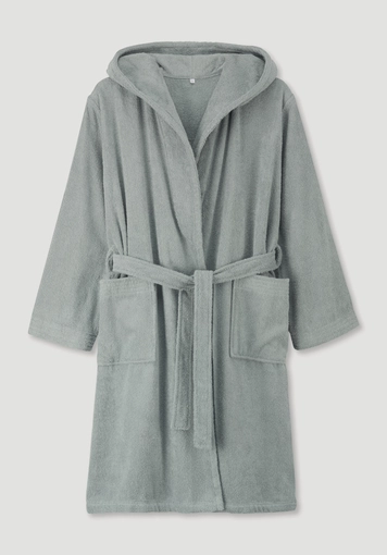 Short bathrobe Relaxed made of pure organic cotton