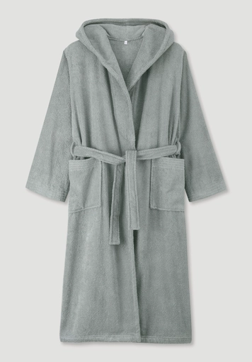 Long bathrobe Relaxed made of pure organic cotton
