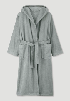 Langer Bademantel Relaxed aus reiner Bio-Baumwolle