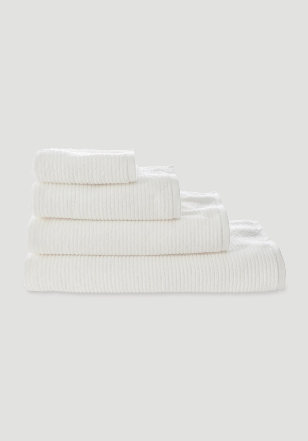 Terry cloth towel ribbed structure made of pure organic cotton
