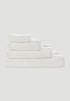 Terry cloth towel ribbed structure made of pure organic cotton
