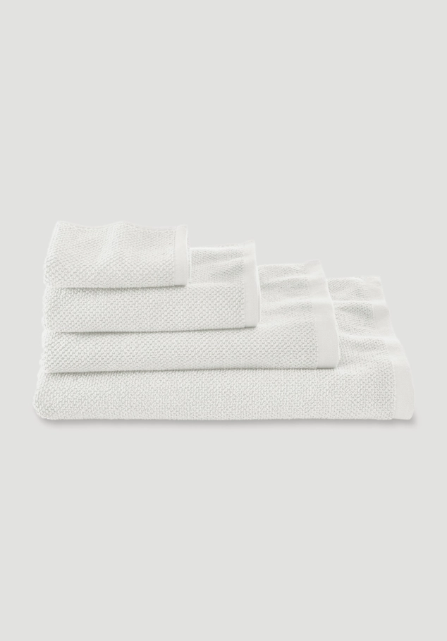 Terry towel with structure made of pure organic cotton