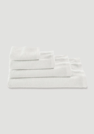 Frottier-Handtuch mit Struktur aus reiner Bio-Baumwolle