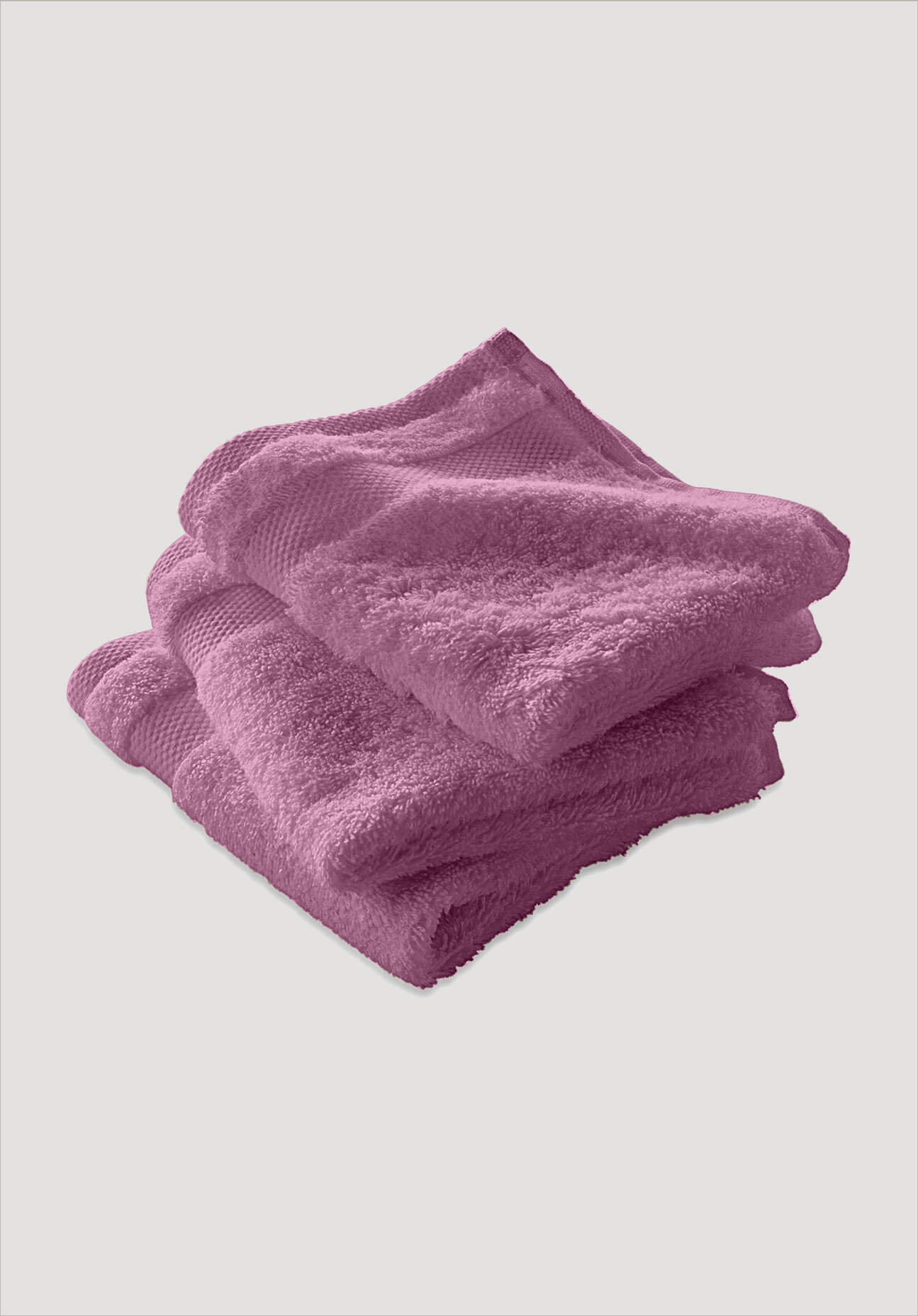 hessnatur Frottier Waschtuch aus Bio-Baumwolle - rosa Grösse30x30 cm