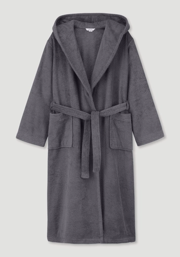 Langer Bademantel Relaxed aus reiner Bio-Baumwolle