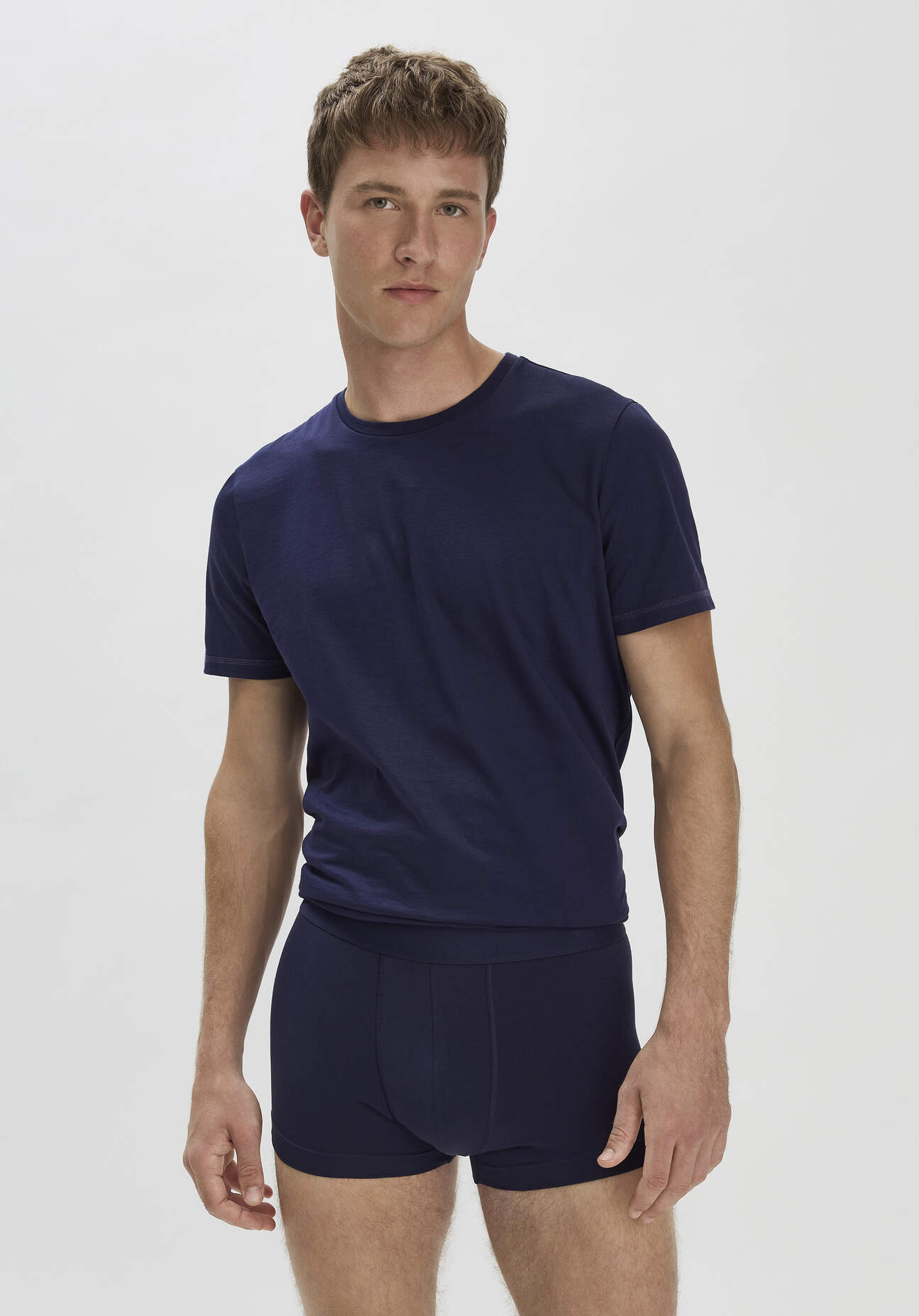 Thumbnail - hessnatur Herren Pants Regular Cut COTTON MIX aus Bio-Baumwolle - blau - Größe 7 = XL