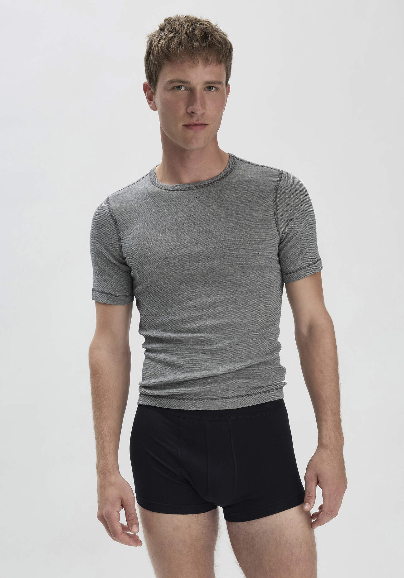Thumbnail - hessnatur Herren Pants Regular Cut COTTON MIX aus Bio-Baumwolle - schwarz - Größe 4 = S