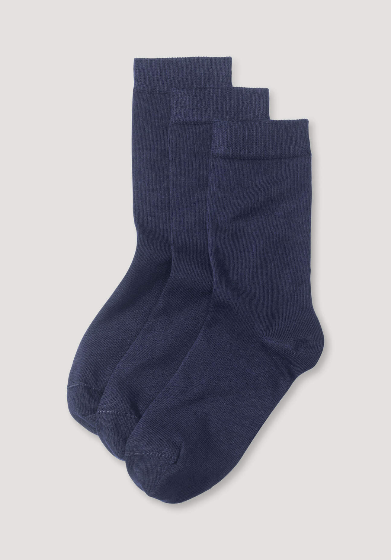 hessnatur Damen Socken aus Bio-Baumwolle - blau Grösse35-37