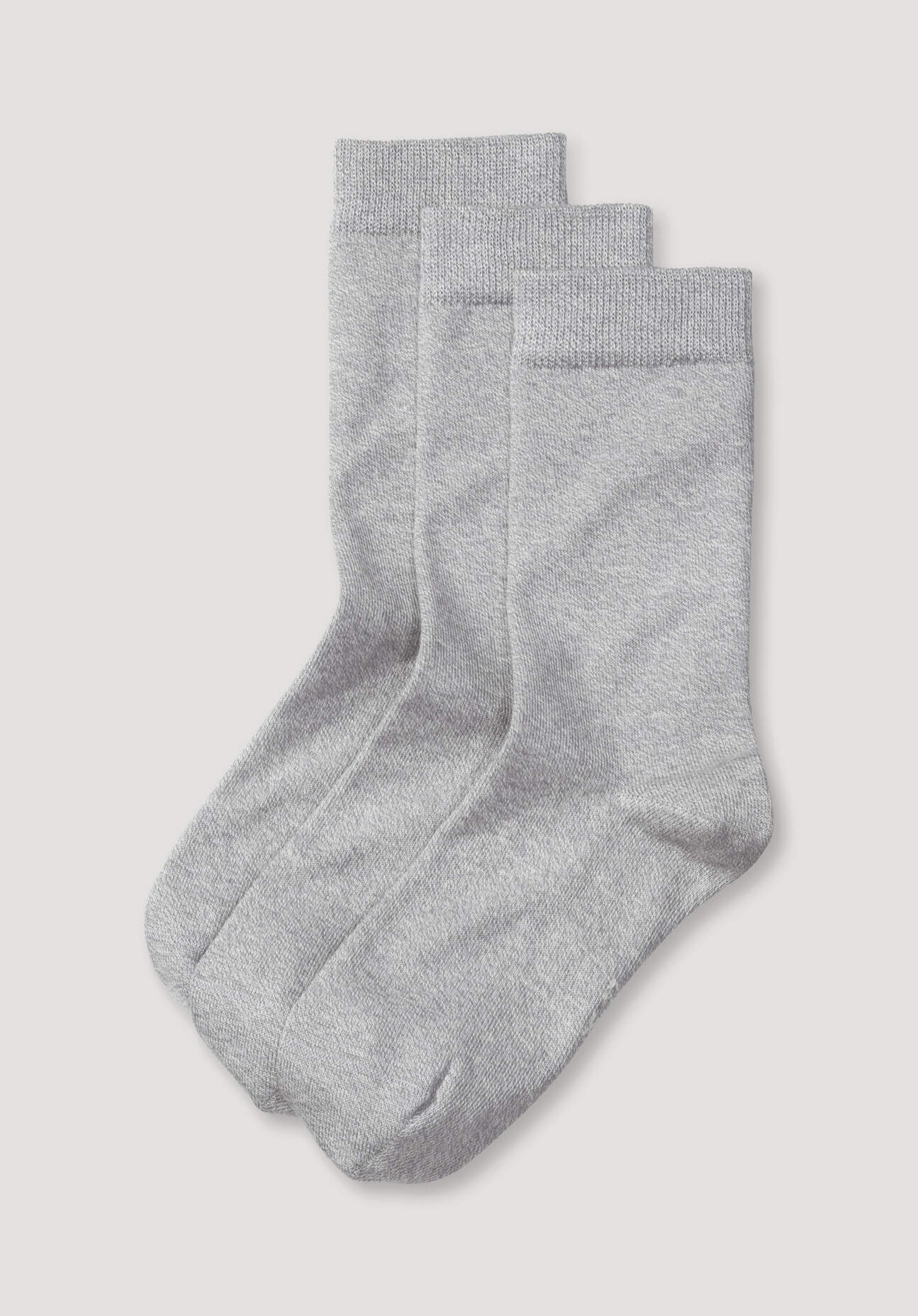 hessnatur Damen Socken aus Bio-Baumwolle - grau Grösse35-37