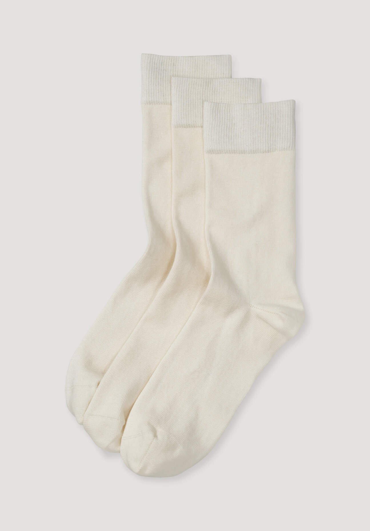 hessnatur Herren Socken aus Bio-Baumwolle - weiß Grösse40-42