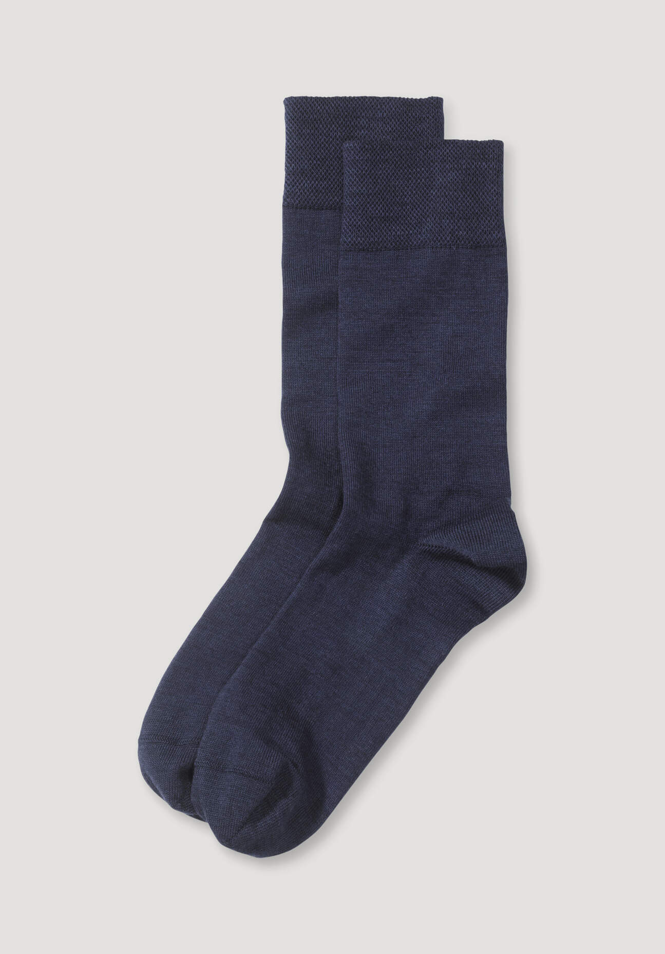 hessnatur Herren Socken im aus Bio-Merinowolle mit Bio-Baumwolle - blau Grösse40-42