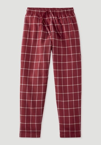 Flanell Schlafhose aus reiner Bio-Baumwolle - 0