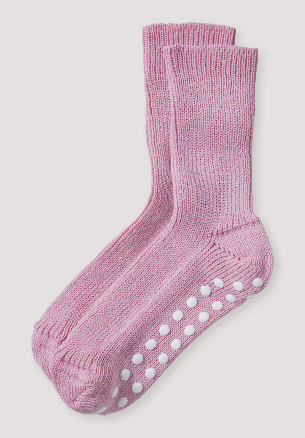 hessnatur Kinder Stoppersocke aus Bio-Merinowolle - rosa Grösse29/30