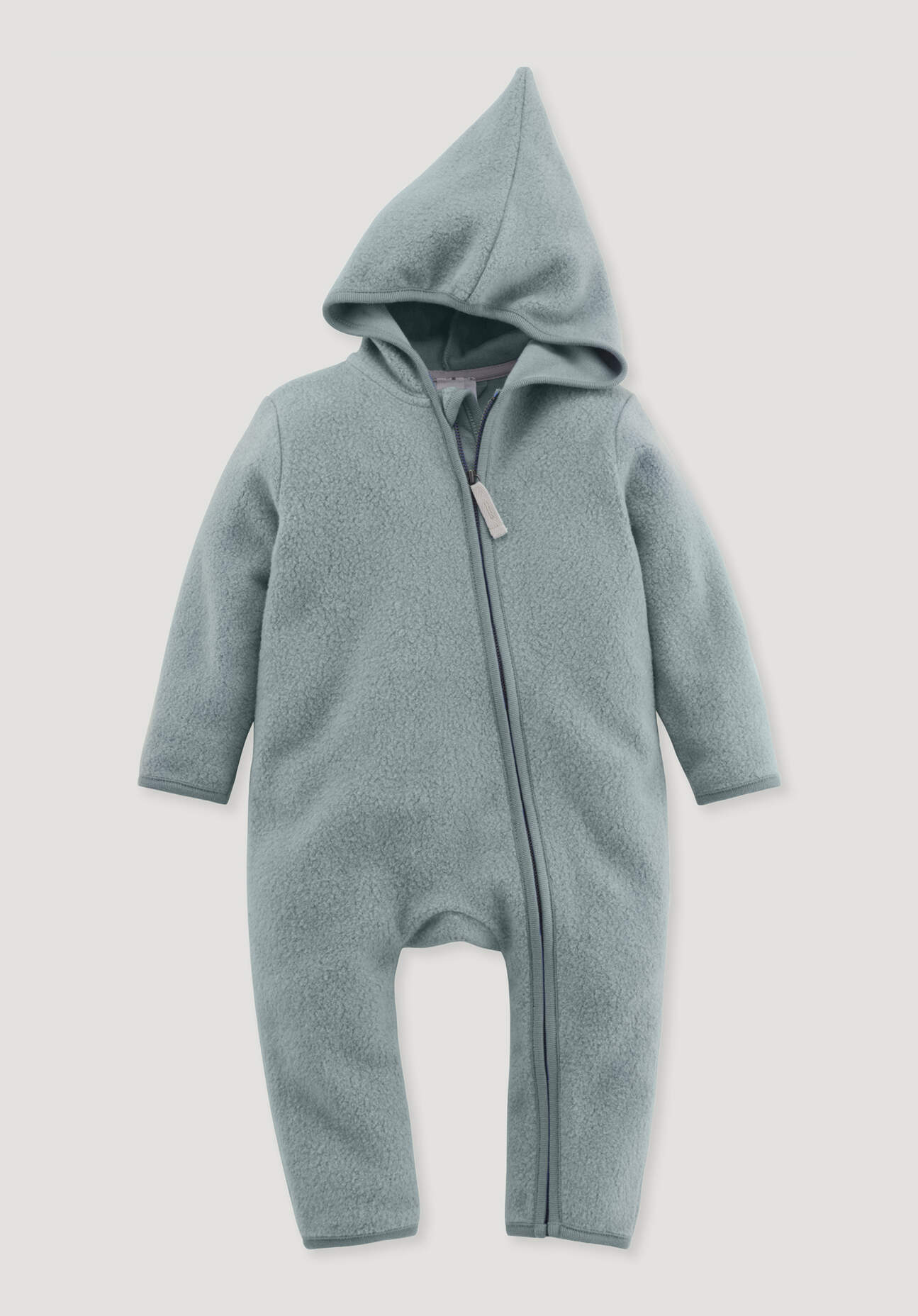 hessnatur Baby Fleece Overall Regular aus Bio-Baumwolle - grün Größe 98