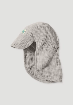 Musselin Schirmmütze aus reiner Bio-Baumwolle