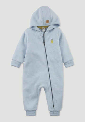 Soft fleece overall made from pure organic cotton Soft fleece overall made from pure organic cotton