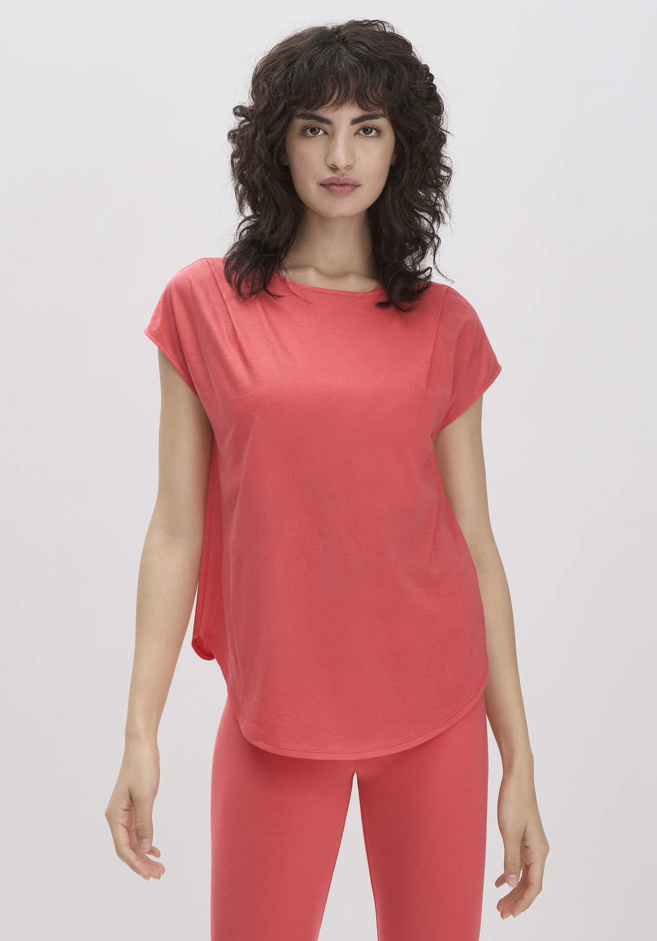 Thumbnail - hessnatur Loungewear Shirt Relaxed ACTIVE LIGHT aus Bio-Baumwolle - rot - Größe 48