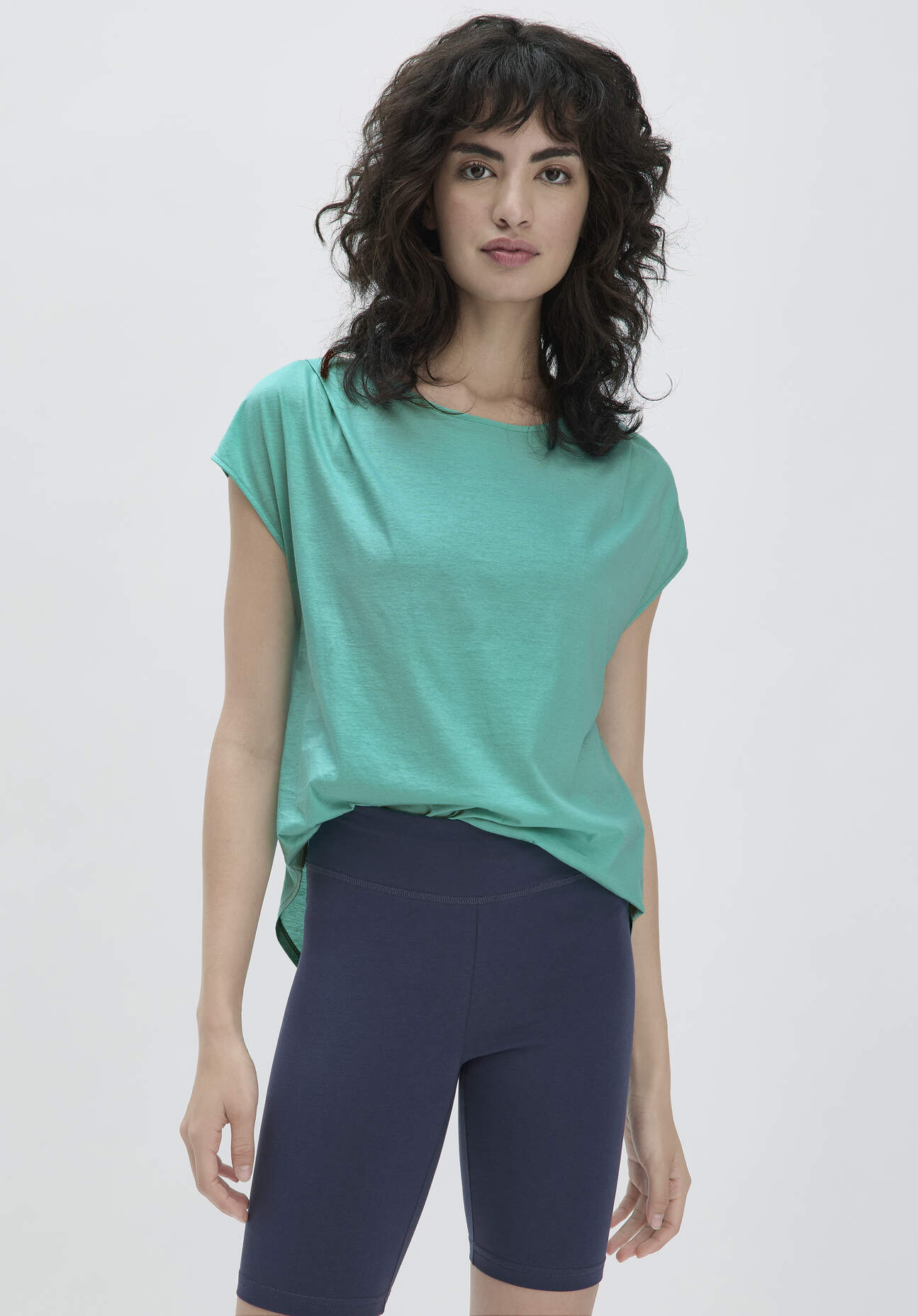 Thumbnail - hessnatur Loungewear Shirt Relaxed ACTIVE LIGHT aus Bio-Baumwolle - grün - Größe 44