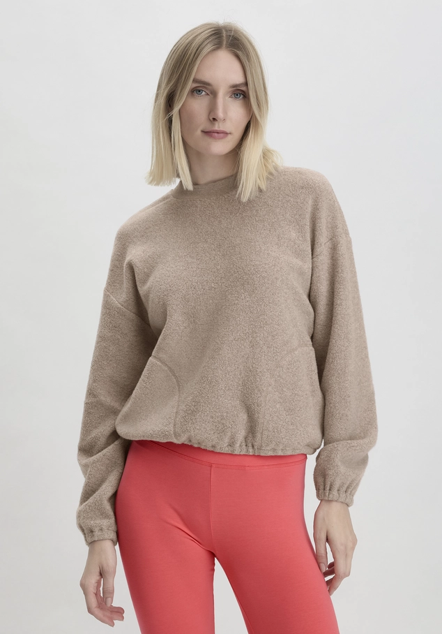 hessnatur, Fleece sweatshirt Relaxed ACTIVE LIGHT made of pure organic cotton