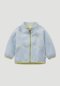 Soft fleece jacket made from pure organic cotton