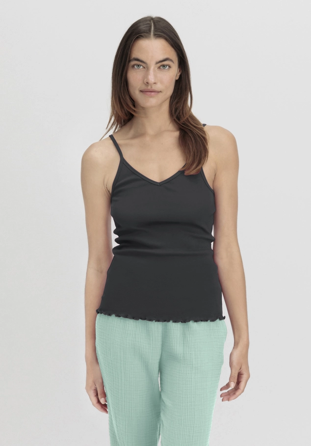 Spaghetti Top V-Neck im 2er-Pack PURE COTTON aus reiner Bio-Baumwolle