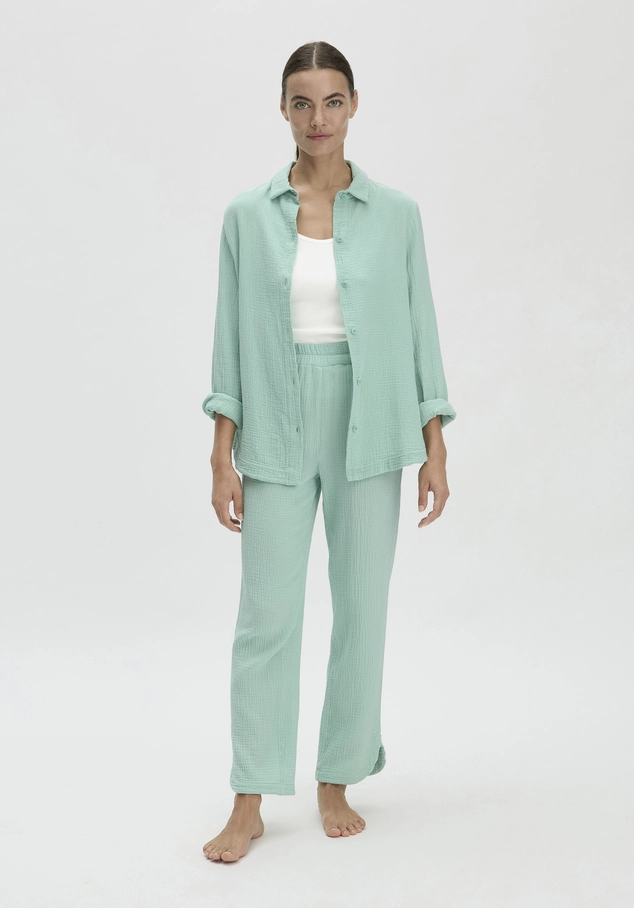 hessnatur, Muslin pajama pants Regular PURE COMFORT made from pure organic cotton