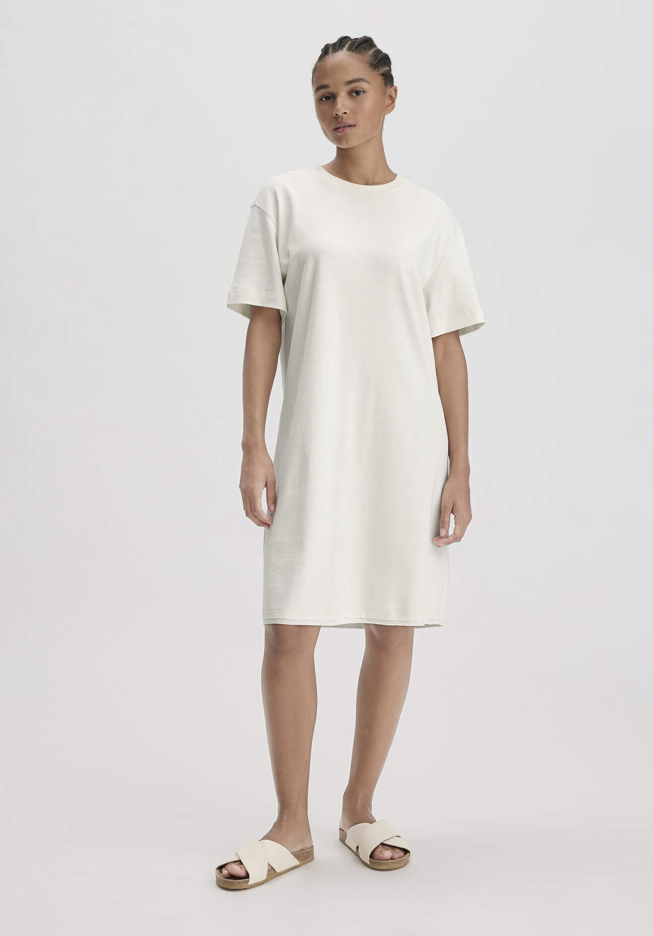 hessnatur Damen Nachthemd PURE COTTON aus Bio-Baumwolle - naturfarben Grösse34