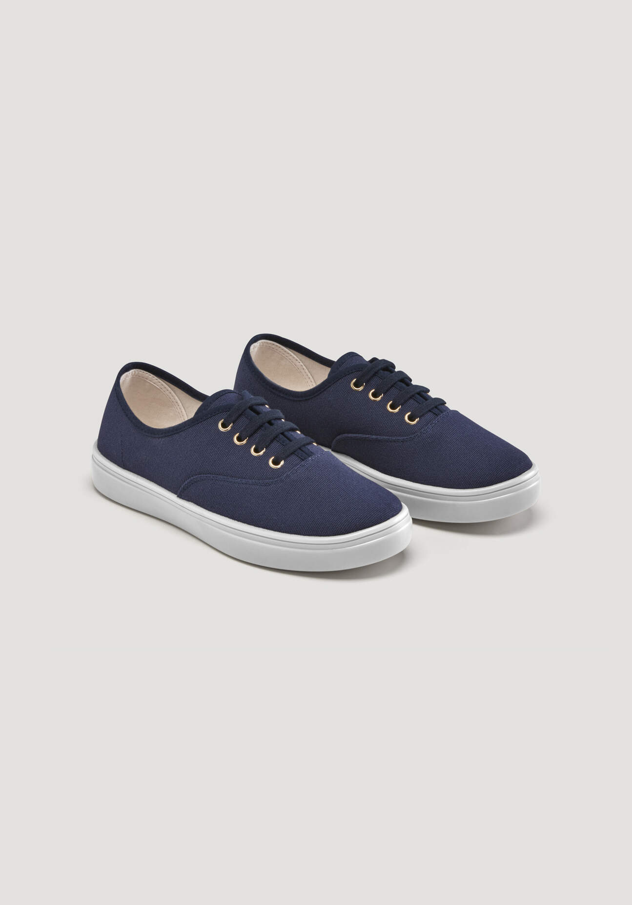 Thumbnail - hessnatur Damen Canvas Sneaker mit Bio-Baumwolle - blau - Größe 41