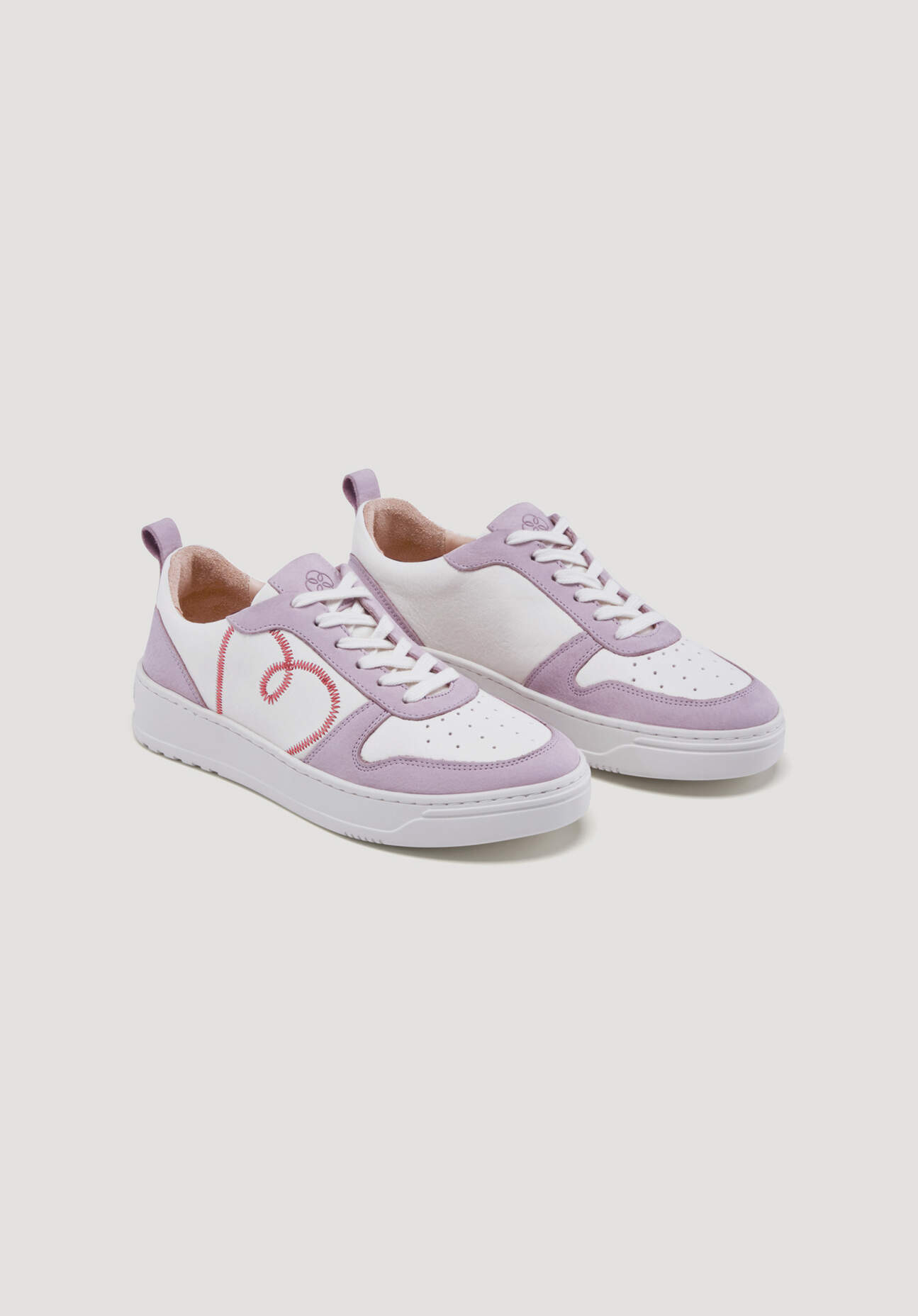Thumbnail - hessnatur Damen Sneaker Heart aus chromfrei gegerbtem Glatt-Leder - rosa - Größe 36