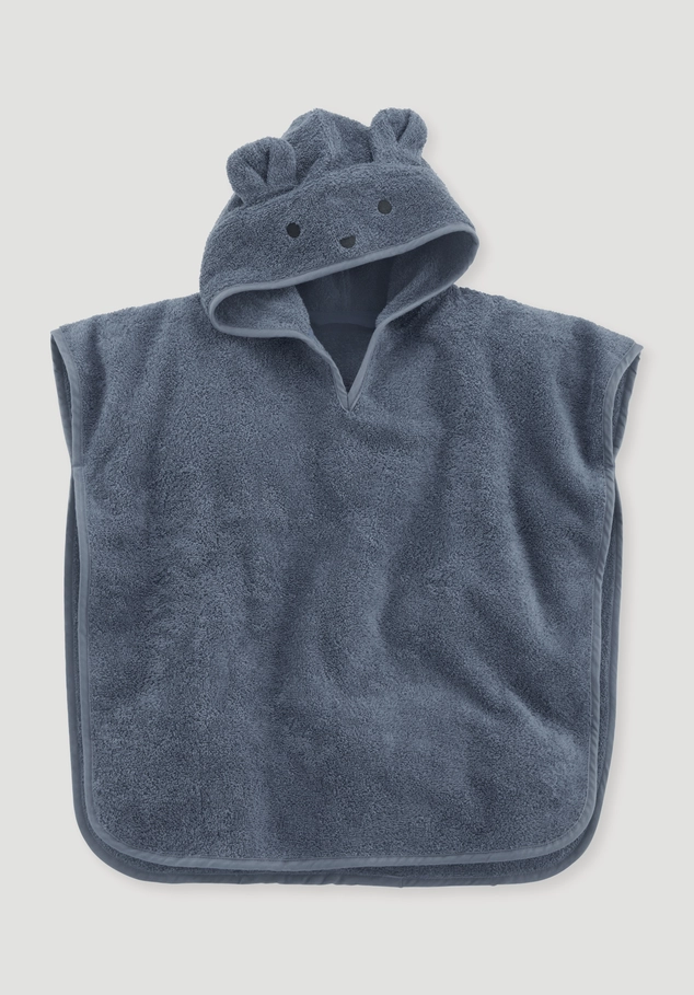 terry cloth poncho made of pure organic cotton