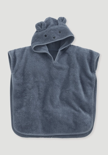 terry cloth poncho made of pure organic cotton - 0